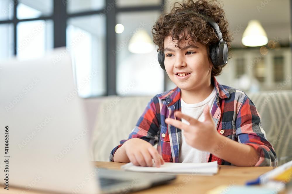 Student working on his hearing